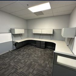 Two Person U Shape Work Station Must Go