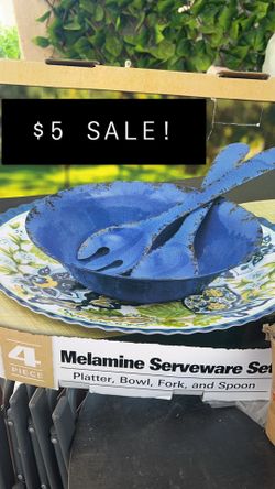 Melamine Serve Ware Set: $5 SALE!