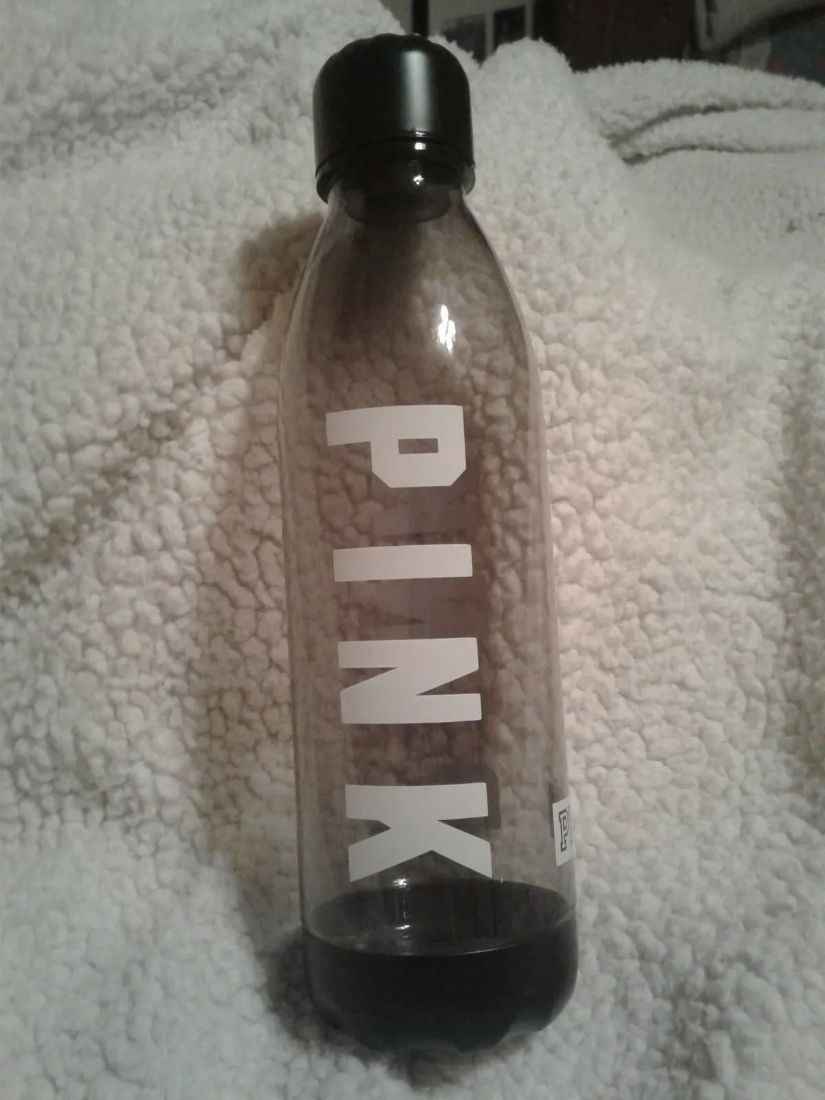 Victoria's Secret PINK Water Bottle Black 23 oz. New 
