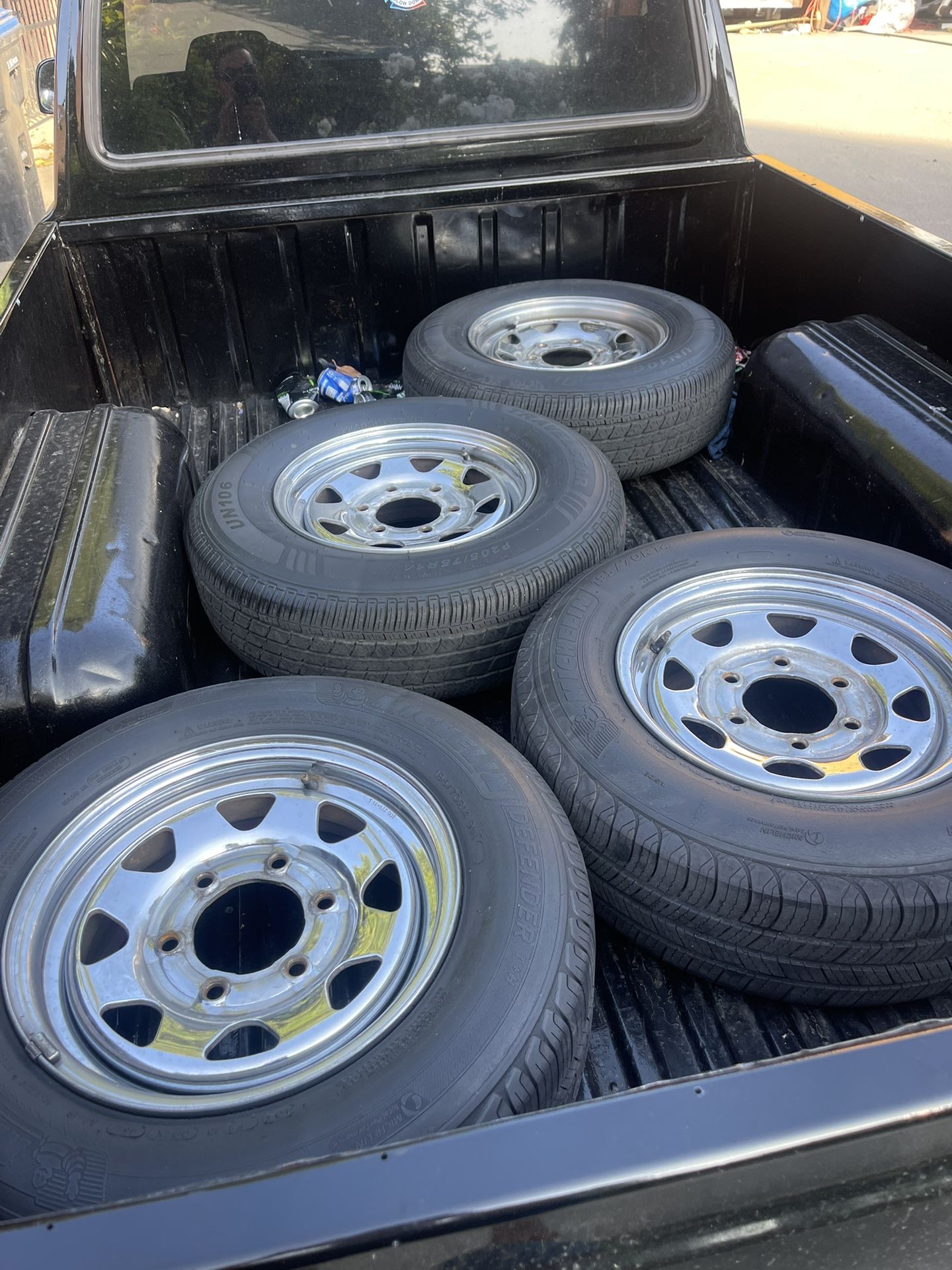 4 Tires 2) Michelin 195/70R14 & 2) Travelstar 205/70R14 for Sale in El ...