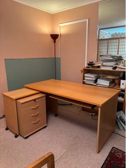 wooden desk set