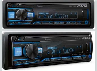 Alpine UTE-73BT Mech-Less Digital Media Receiver with Bluetooth® Wireless Technology