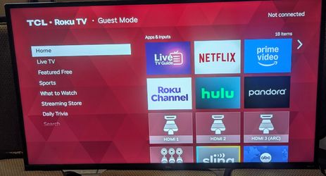 TCL Roku 41 " with original remote