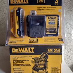 DeWalt XR 20V MAX Brushless Cordless Orbital Sander Kit. $160