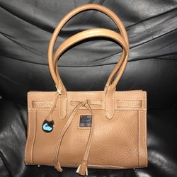 Authentic Dooney and Bourke Ladies Caramel Brown Leather Handbag