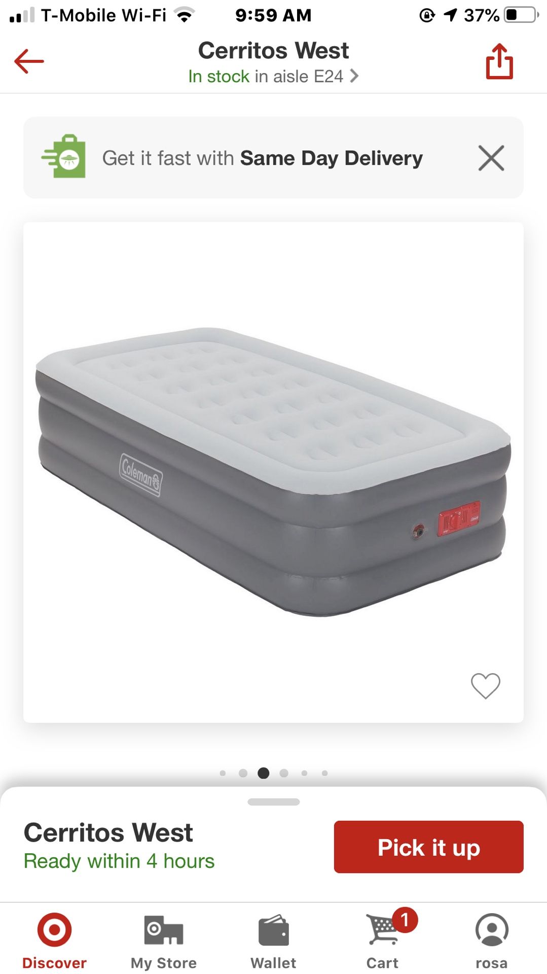 Coleman colchón inflable nuevo 🎯