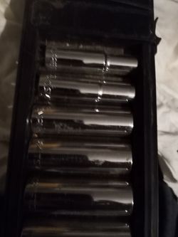 Craftsman. Deep. Socket Set. 9 pc set