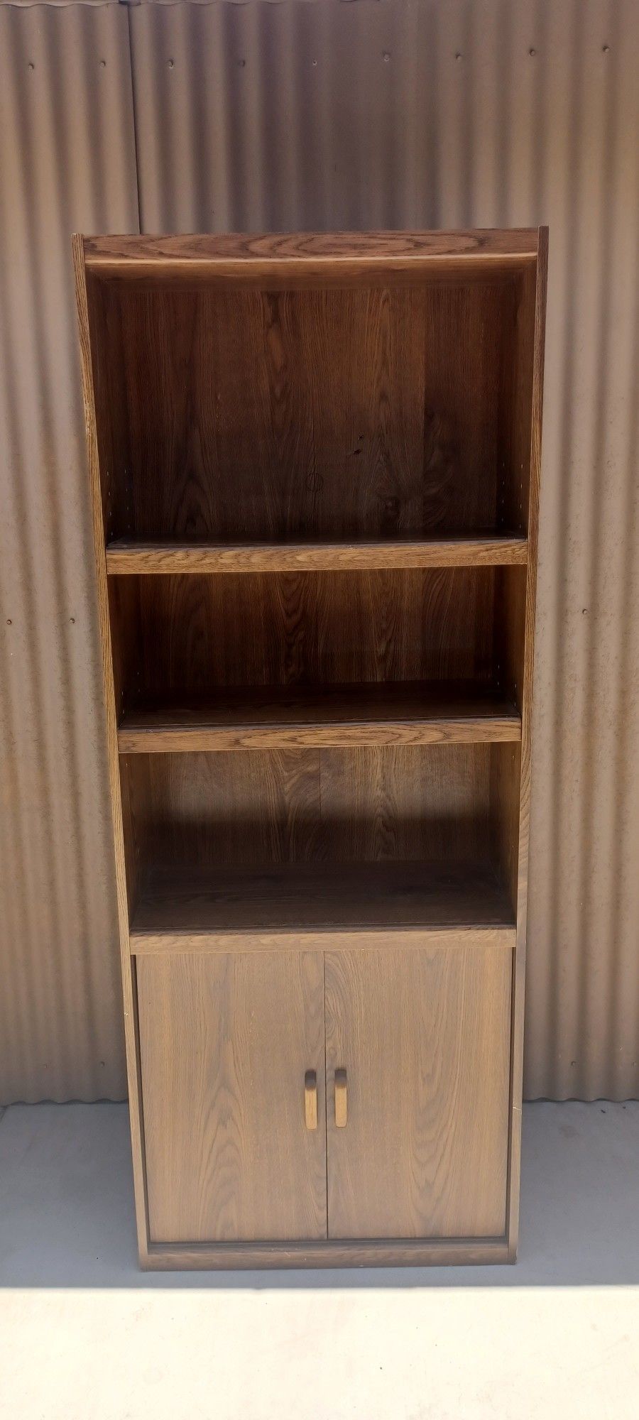 Brown Shelf, Wood Print Vinyl.