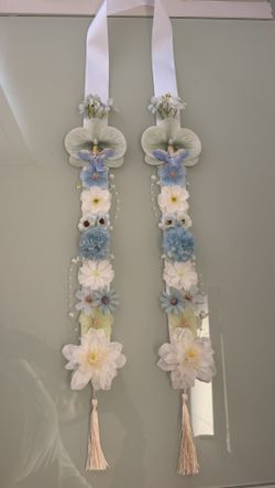 Light Blue Flower Lei