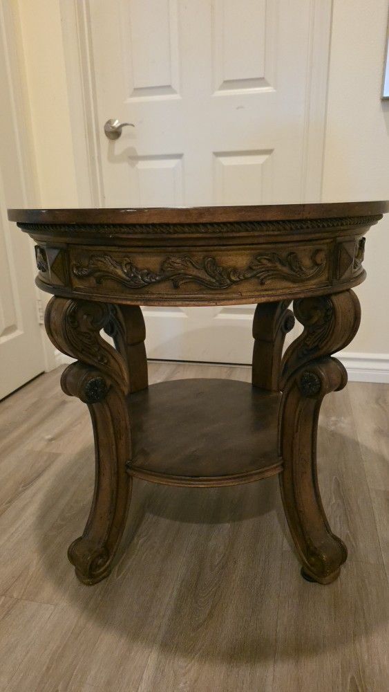 Solid Wood End Table 