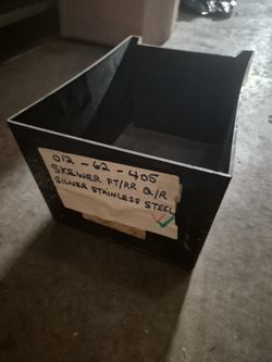 U LINE Plastic Warehouse Shelf Stackable Bins Small 13" × 9" x 8" Black
