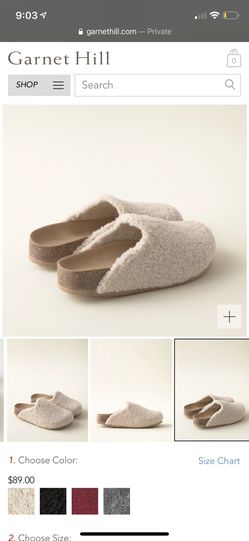 Garnet Hill Slippers 