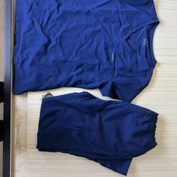 Navy Blue jaanuu Scrub Set 