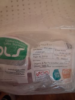 Sleep on latex twin xl 2 inch medium topper with Luxury cover