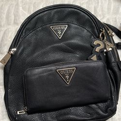 Guess Back Pack & Wallet Great Conditions 