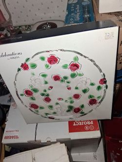 MIKASA CELEBRATIONS ROSE GARDEN PLATTER