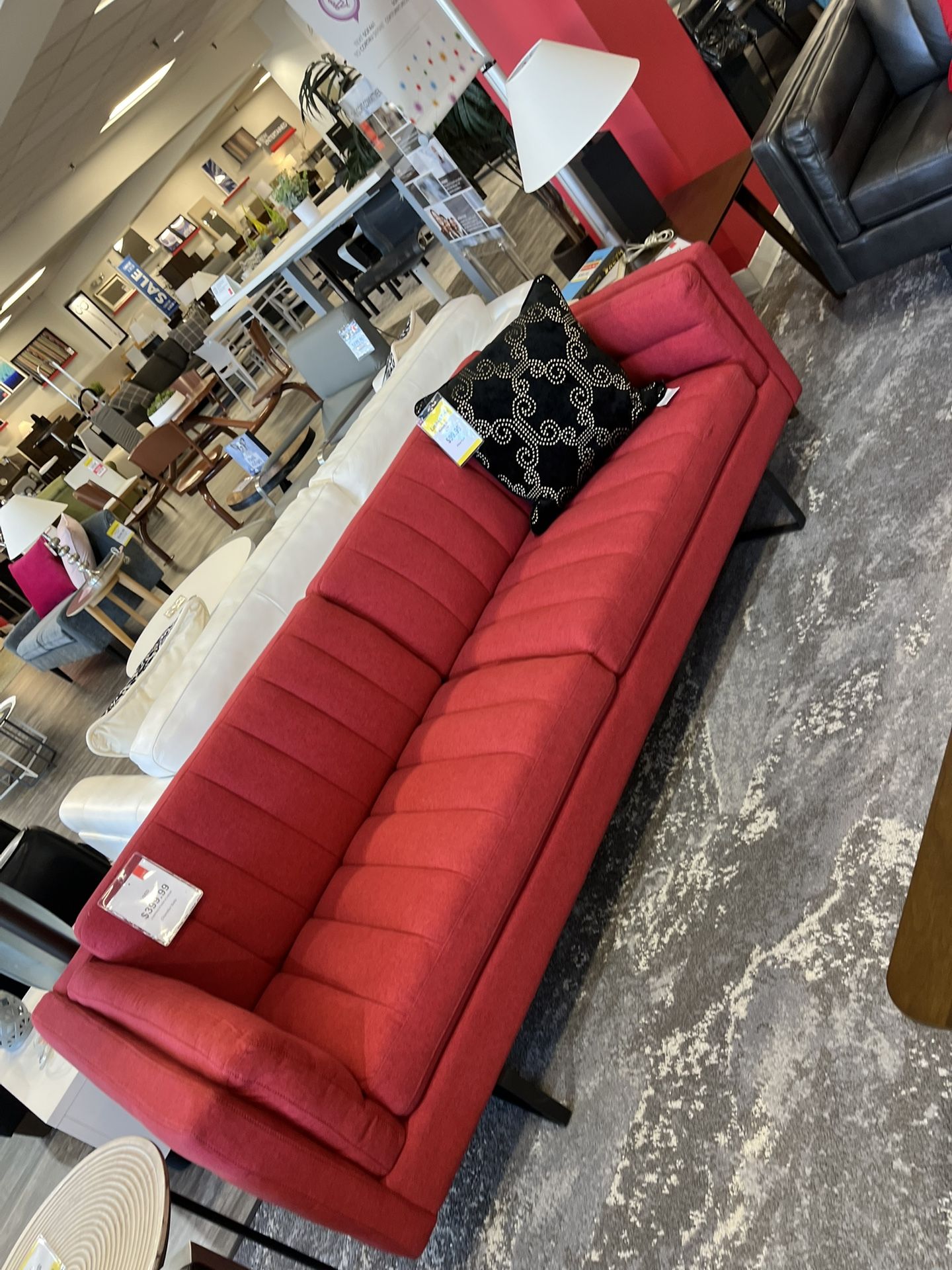 Red Sofa (priced With Tax)