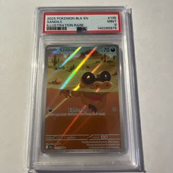 PSA 9 Sandile 135/086 Illustration Rare Black Bolt Pokémon TCG