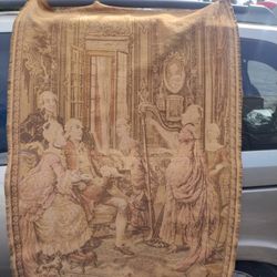 Antique Aristocrats Parlor Party Tapestry 