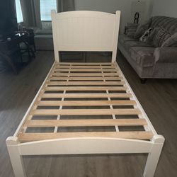 White Twin Bed Frame