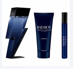 Carolina Herrera Bad Boy Cobalt 3pc. Gift Set