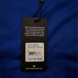 True Religion Classic Zip Up Hoodie