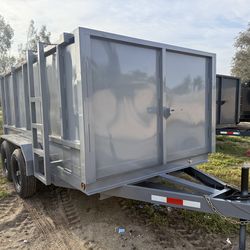 Hydraulic dump trailer