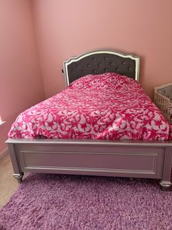 Full size bed with led light. Mattress included