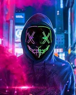 Halloween LED Mask Light Up Mask NEW