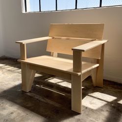 MCM Inspired Baltic Birch Arm Chair