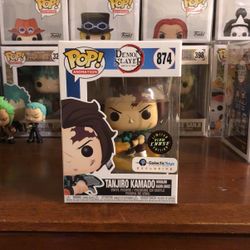 Funko Tanjiro Kamado Hinokami Kagura Dance Galactic Toys Exclusive Glow In The Dark