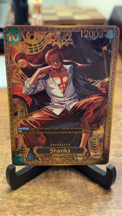 One Piece Card Game Shanks Character Card