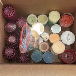 Box Of Candles And Fragrance Wax Melts