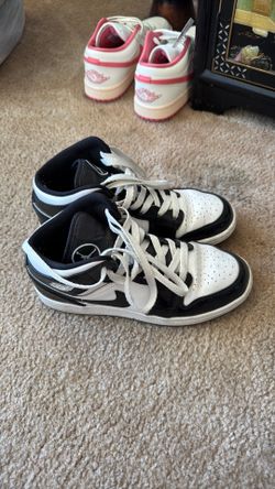 Black and white Jordan’s