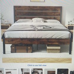 Queen Bed Frame With Headboard & Footboard