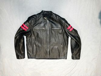 Cycle Alpha Gear Men’s Leather Jacket – Size 5XL (Runs Small)