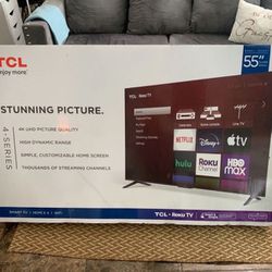 55” TCL Smart 4K LED UHD Tv