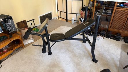 Marcy Adjustable Weight Bench with Preacher Curl Pad
