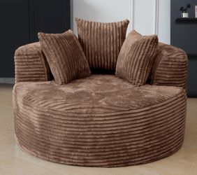 New Round Lazy Sofa. Sponge Foam. 50x59x26H. Free Delivery!