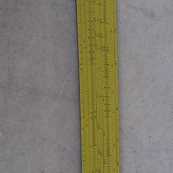 VINTAGE PICKETT METAL SLIDE RULER
