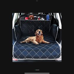 ninj SUV Cargo Liner for Dogs,Backseat Hanging Car Trunk Organizer with Cooler Bag,Waterproof Nonslip Dog Seat Cover Mat,Large Size Universal Fit