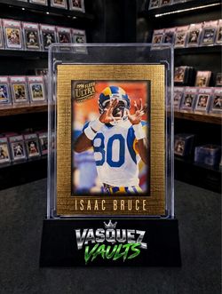 1996 Fleer Ultra Sensations Isaac Bruce Football Card