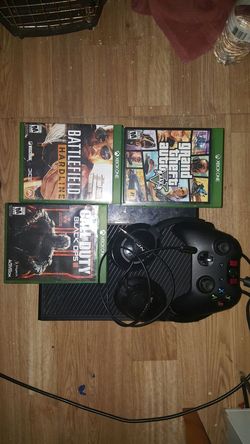 Xbox one with controller and headset