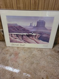 Deborah Hyatt signed monument valley style