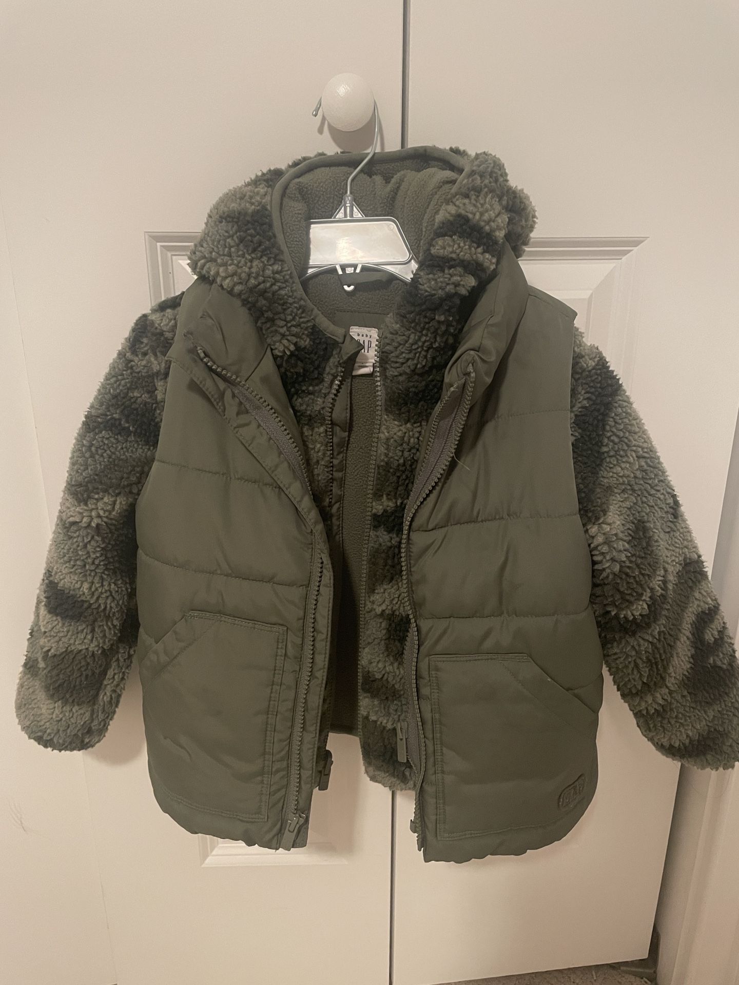 Baby GAP Sherpa Jacket and Puffer Vest Set