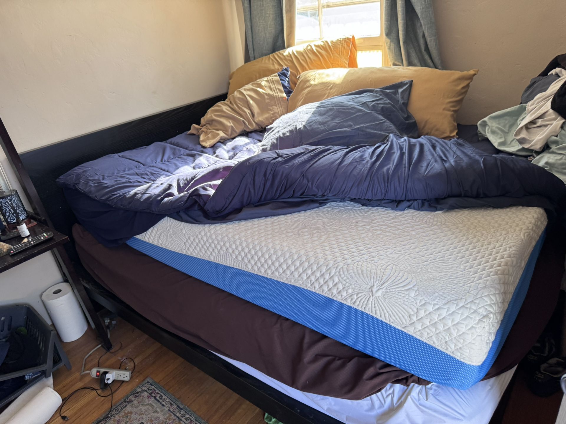 IKEA Queen Bed. With Mattress. Great