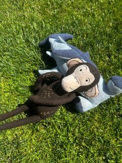 Target nursery plush, monkey and shark from target!