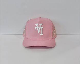 KTH KTHLA Kill The Hype Monogram Pink Trucker SnapBack Hat, NWT