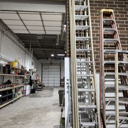 Yellow Extension Ladder