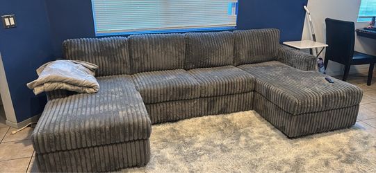 Dark grey couch